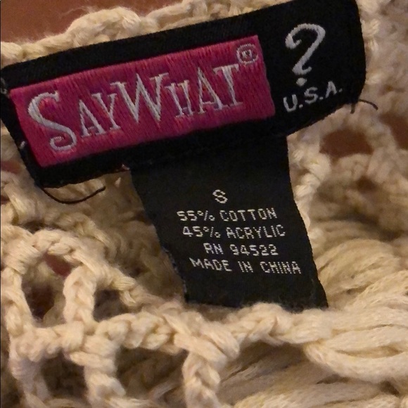 Beige knit short sleeved pullover - Picture 5 of 5